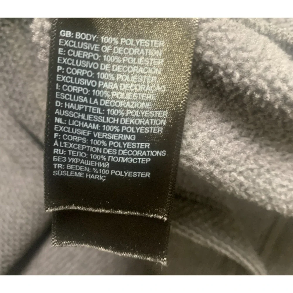 The North Face Textured 1/4 Zip Gray Pullover Men’s M Hiking Outdoor
